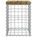 vidaXL impregnált fenyőfa gabion kerti pad 33 x 31 x 42 cm