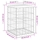 vidaXL impregnált fenyőfa gabion kerti pad 33 x 31 x 42 cm