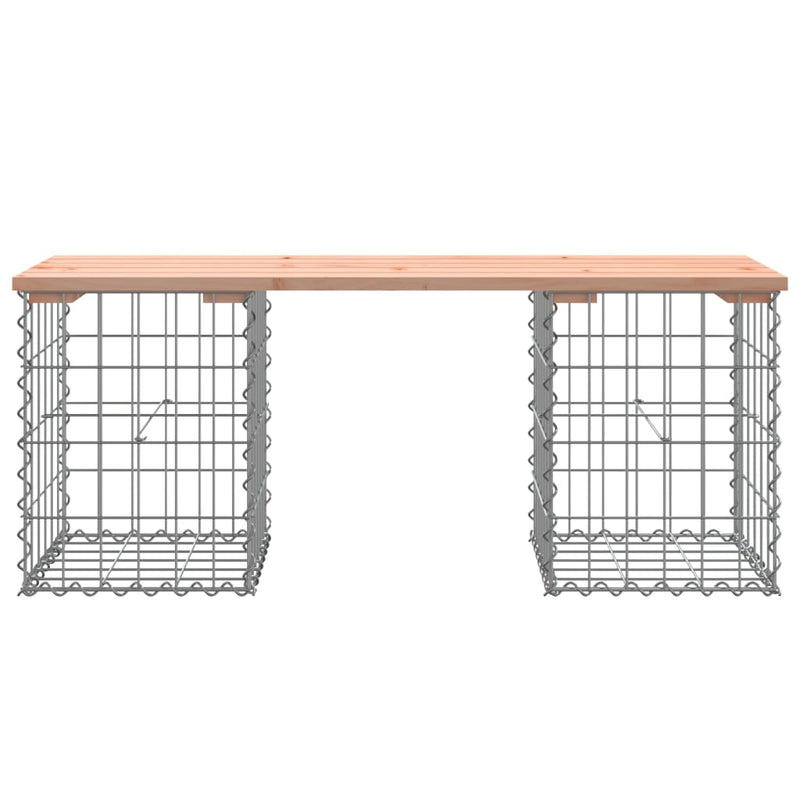 vidaXL tömör duglászfenyő gabion kerti pad 103x31x42 cm