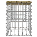 vidaXL impregnált fenyőfa gabion kerti pad 103 x 31 x 42 cm