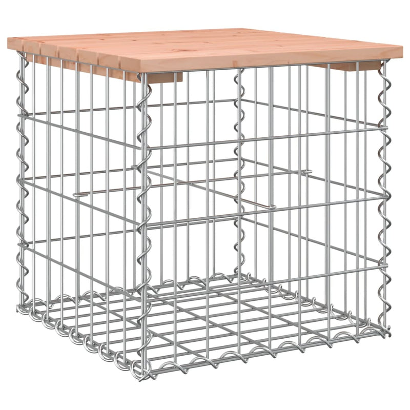 vidaXL tömör duglászfenyő gabion kerti pad 43x44x42 cm