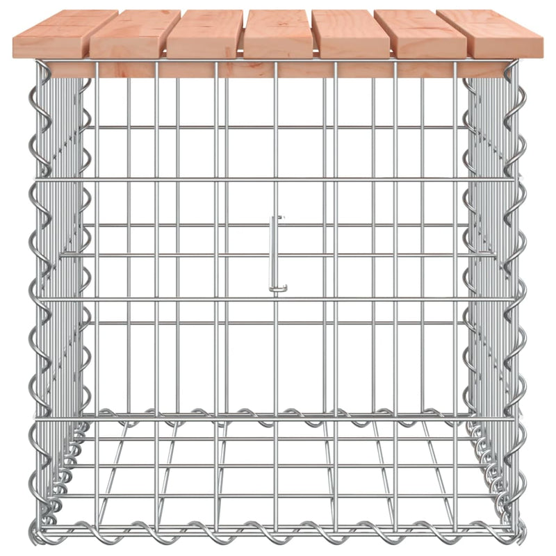 vidaXL tömör duglászfenyő gabion kerti pad 43x44x42 cm