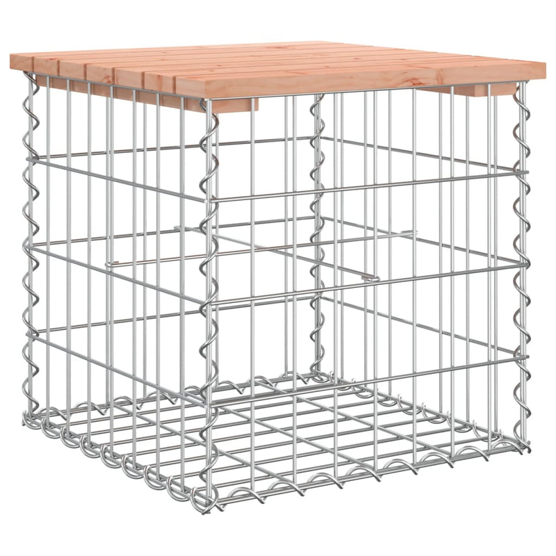 vidaXL tömör duglászfenyő gabion kerti pad 43x44x42 cm