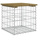vidaXL impregnált fenyőfa gabion kerti pad 43 x 44 x 42 cm