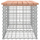 vidaXL tömör duglászfenyő gabion kerti pad 103x44x42 cm