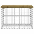 vidaXL tömör impergnált fenyőfa gabion kerti pad 63 x 31,5 x 42 cm