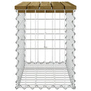 vidaXL tömör impergnált fenyőfa gabion kerti pad 63 x 31,5 x 42 cm