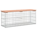 vidaXL tömör duglászfenyő gabion kerti pad 103x31,5x42 cm