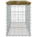 vidaXL impregnált fenyőfa gabion kerti pad 103 x 31,5 x 42 cm