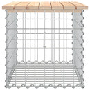 vidaXL tömör fenyőfa gabion kerti pad 63x44x42 cm