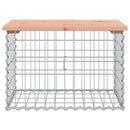 vidaXL tömör duglászfenyő gabion kerti pad 63x44x42 cm