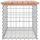 vidaXL tömör duglászfenyő gabion kerti pad 63x44x42 cm