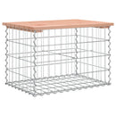 vidaXL tömör duglászfenyő gabion kerti pad 63x44x42 cm