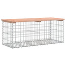 vidaXL tömör duglászfenyő gabion kerti pad 103x44x42 cm
