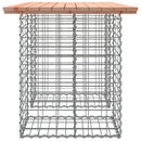 vidaXL tömörfa kerti asztal gabion mintával 100 x 70 x 72 cm Douglas