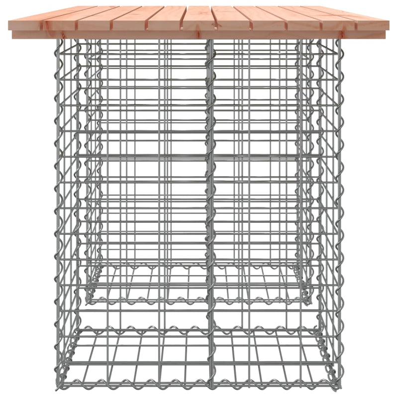 vidaXL tömörfa kerti asztal gabion mintával 100 x 70 x 72 cm Douglas