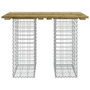 vidaXL gabion mintás impregnált fenyőfa kerti asztal 100 x 70 x 72 cm