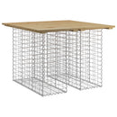 vidaXL gabion mintás kerti asztal impregnált fenyőfa 100 x 102 x 72 cm
