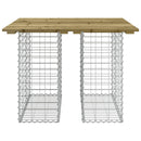 vidaXL gabion mintás kerti asztal impregnált fenyőfa 100 x 102 x 72 cm
