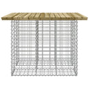 vidaXL gabion mintás kerti asztal impregnált fenyőfa 100 x 102 x 72 cm