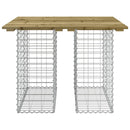 vidaXL gabion mintás kerti asztal impregnált fenyőfa 100 x 102 x 72 cm