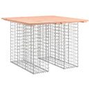 vidaXL tömörfa kerti asztal gabion mintával 100 x 102 x 72 cm Douglas