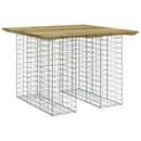 vidaXL gabion mintás kerti asztal impregnált fenyőfa 100 x 102 x 72 cm