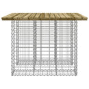 vidaXL gabion mintás kerti asztal impregnált fenyőfa 100 x 102 x 72 cm