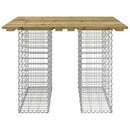vidaXL gabion mintás kerti asztal impregnált fenyőfa 100 x 102 x 72 cm