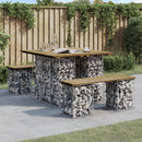 vidaXL gabion mintás kerti asztal impregnált fenyőfa 100 x 102 x 72 cm