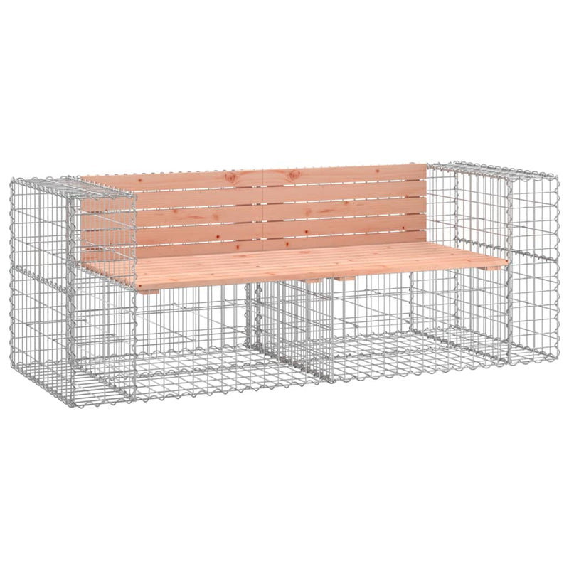 vidaXL tömör duglászfenyő gabion kerti pad 184x71x65,5 cm