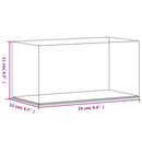 vidaXL átlátszó akril bemutatódoboz 24x12x11 cm