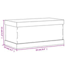 vidaXL átlátszó akril bemutatódoboz 24x12x11 cm