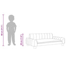 vidaXL sötétszürke szövet gyerekkanapé 90 x 53 x 30 cm