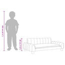 vidaXL sötétszürke szövet gyerekkanapé 90 x 53 x 30 cm