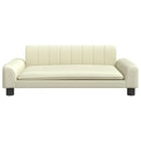 vidaXL krémszínű gyerek műbőrkanapé 90 x 53 x 30 cm