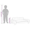 vidaXL szürke gyerek műbőrkanapé 90 x 53 x 30 cm