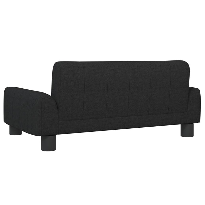 vidaXL fekete gyerek szövetkanapé 70 x 45 x 30 cm