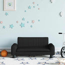 vidaXL fekete gyerek szövetkanapé 70 x 45 x 30 cm