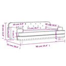 vidaXL rózsaszín bársony gyerek kanapé 90 x 53 x 30 cm