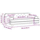 vidaXL fekete gyerek műbőrkanapé 90 x 53 x 30 cm