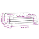 vidaXL barna gyerek műbőrkanapé 90 x 53 x 30 cm