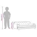 vidaXL barna gyerek műbőrkanapé 90 x 53 x 30 cm