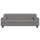 vidaXL szürke gyerek műbőrkanapé 90 x 53 x 30 cm