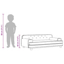 vidaXL kávészínű gyerek műbőrkanapé 90 x 53 x 30 cm