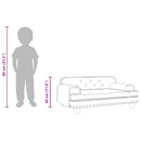 vidaXL sötétszürke gyerek bársonykanapé 70 x 45 x 30 cm