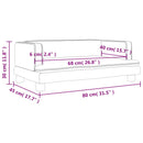 vidaXL kék bársony gyerekkanapé 80 x 45 x 30 cm