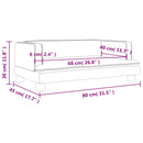 vidaXL krémszínű műbőr gyerekkanapé 80 x 45 x 30 cm