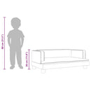 vidaXL krémszínű műbőr gyerekkanapé 80 x 45 x 30 cm