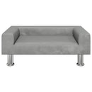 vidaXL világosszürke bársony gyerekkanapé 70 x 45 x 26,5 cm